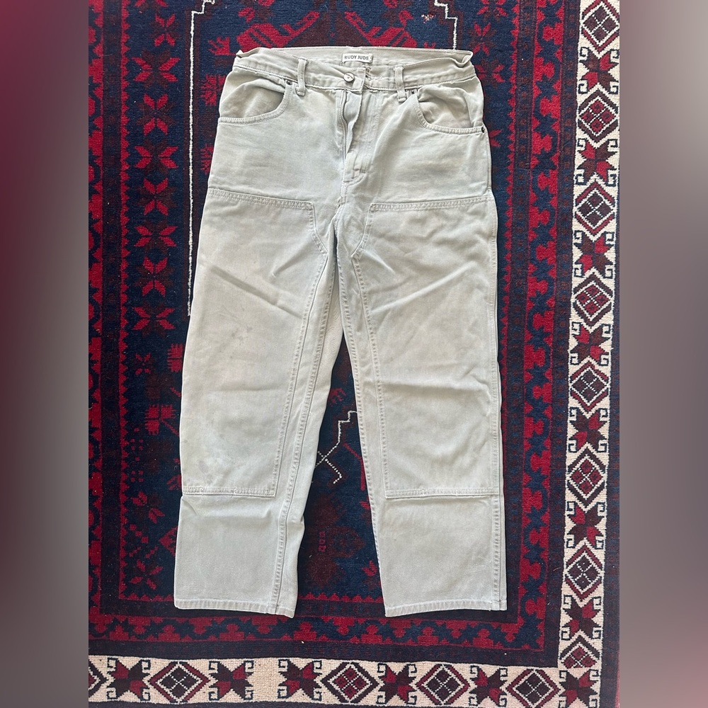 Rudy Jude Green Double knee utility pants